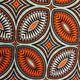 <span style="color: #ff6347; font-style: bold;">【売切】</span><br>045アフリカ布<br>◎オランダ直輸入<br>オレンジ