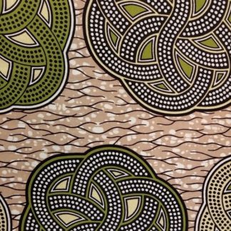 <span style="color: #ff6347; font-style: bold;">【売切】</span><br>039アフリカ布<br>◎オランダ直輸入<br>ライトグリーン＆ベージュ