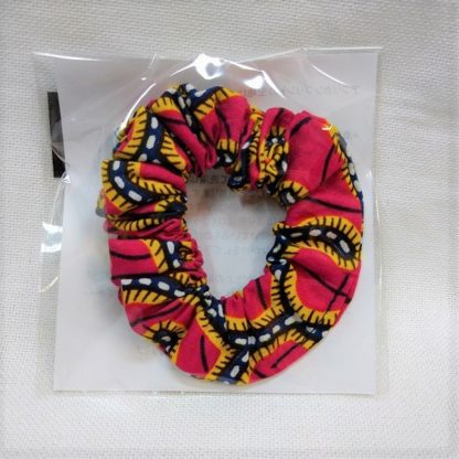 <span style="color: #ff6347; font-style: bold;">【売切】</span><br>042<br>アフリカ布でつくったシュシュ