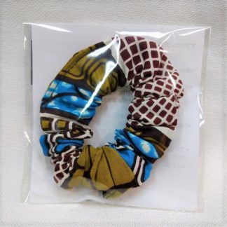 <span style="color: #ff6347; font-style: bold;">【売切】</span><br>039<br>アフリカ布でつくったシュシュ