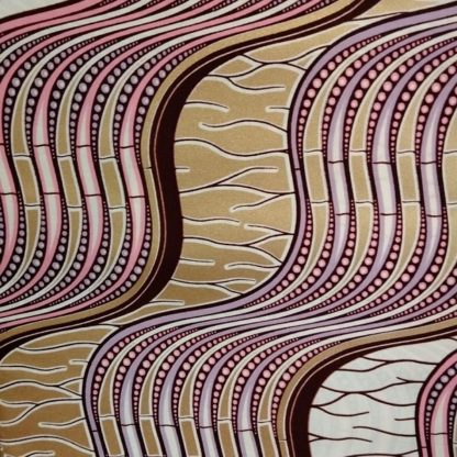 <span style="color: #ff6347; font-style: bold;">【売切】</span><br>199<br>034アフリカ布<br>◎オランダ直輸入<br>ゴールドラメ