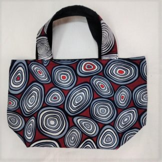 <span style="color: #ff6347; font-style: bold;">【売切】</span><br>072アフリカ布のトートバッグ<br>中<br>ダークレッド