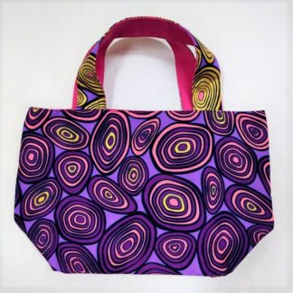 <span style="color: #ff6347; font-style: bold;">【売切】</span><br>071アフリカ布のトートバッグ<br>中<br>ピンク&パープル