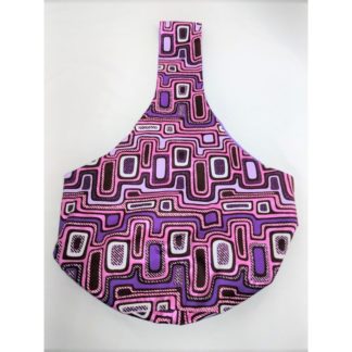 <span style="color: #ff6347; font-style: bold;">【売切】</span><br>040<br>アフリカ布の<br>斜めがけバッグ<br>パープル