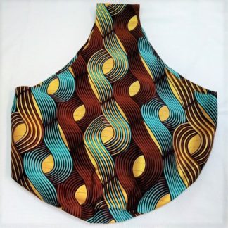 <span style="color: #ff6347; font-style: bold;">【売切】</span><br>039<br>アフリカ布の<br>肩がけバッグ<br>グリーン＆ゴールドラメ