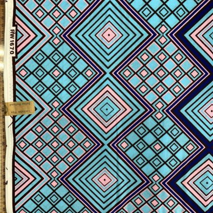 <span style="color: #ff6347; font-style: bold;">【売切】</span>019アフリカ布<br>◎オランダ直輸入<br>blue - 画像 (4)