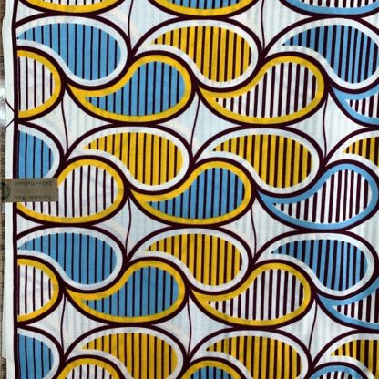 <span style="color: #ff6347; font-style: bold;">【売切】</span><br>024アフリカ布<br>◎オランダ直輸入<br>yellow&blue