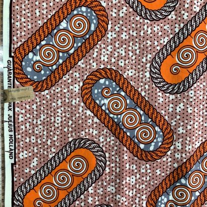 <span style="color: #ff6347; font-style: bold;">【売切】</span><br>014アフリカ布<br>◎オランダ直輸入<br>orange
