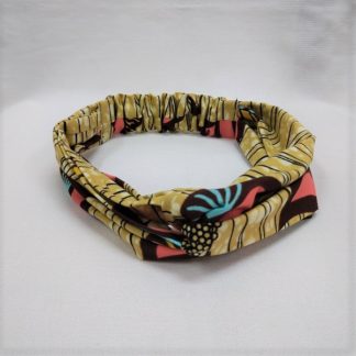 <span style="color: #ff6347; font-style: bold;">【売切】</span><br>190<br>アフリカ布の<br>ヘアバンド<br>ピンク＆ブルー