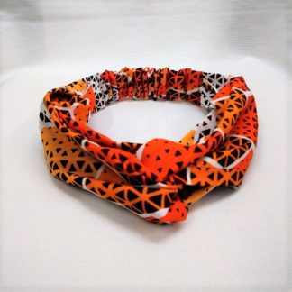 <span style="color: #ff6347; font-style: bold;">【売切】</span><br>189<br>アフリカ布の<br>ヘアバンド<br>オレンジ
