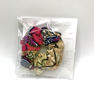 <span style="color: #ff6347; font-style: bold;">【売切】</span><br>017<br>アフリカ布の<br>シュシュ<br>mix