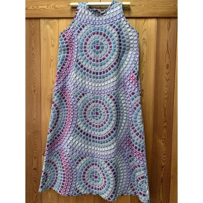 <span style="color: #ff6347; font-style: bold;">【売切】</span><br>059<br>アフリカ布の<br>ワンピースM<br>purple