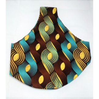 <span style="color: #ff6347; font-style: bold;">【売切】</span><br>020<br>アフリカ布の<br>肩がけバッグ<br>ブルー＆ゴールド