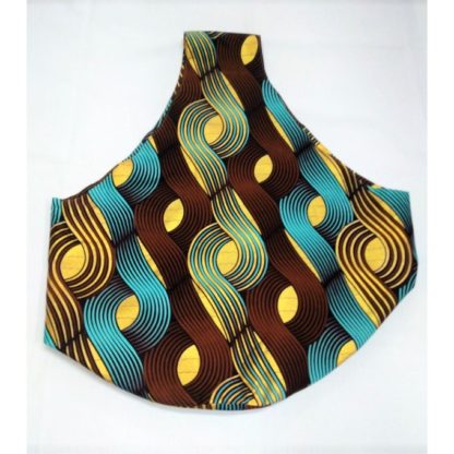 <span style="color: #ff6347; font-style: bold;">【売切】</span><br>020<br>アフリカ布の<br>肩がけバッグ<br>ブルー&ゴールド