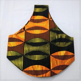 <span style="color: #ff6347; font-style: bold;">【売切】</span><br>018<br>アフリカ布の<br>肩がけバッグ<br>ブラック＆ゴールド