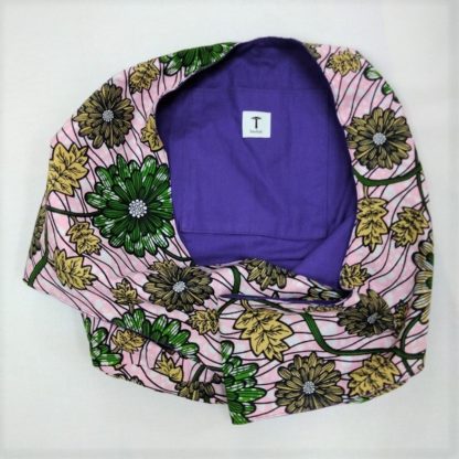 <span style="color: #ff6347; font-style: bold;">【売切】</span><br>015<br>アフリカ布の<br>斜めがけバッグ<br>グリーンボタニカル - 画像 (2)