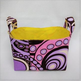 <span style="color: #ff6347; font-style: bold;">【売切】</span><br>118<br>アフリカ布で作った小物入れ（小）<br>ピンク＆パープル