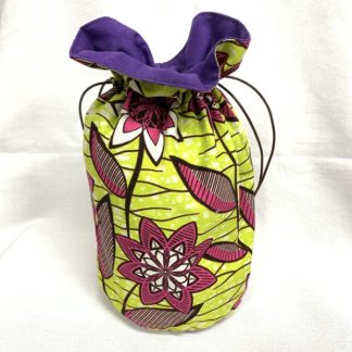 <span style="color: #ff6347; font-style: bold;">【売切】</span><br>052<br>ハネ付き丸底巾着<br>ピンクフラワー