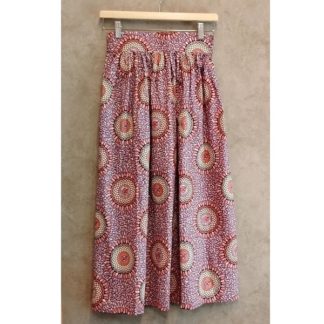 <span style="color: #ff6347; font-style: bold;">【売切】</span><br>058<br>アフリカ布の<br>スカート<br>pink