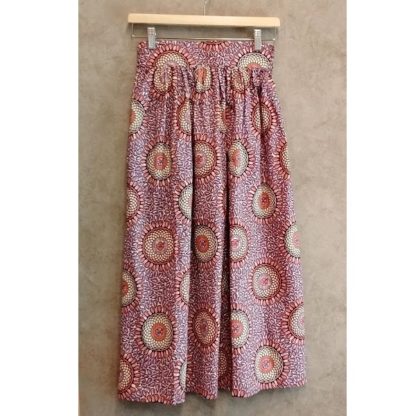 <span style="color: #ff6347; font-style: bold;">【売切】</span><br>058<br>アフリカ布の<br>スカート<br>pink