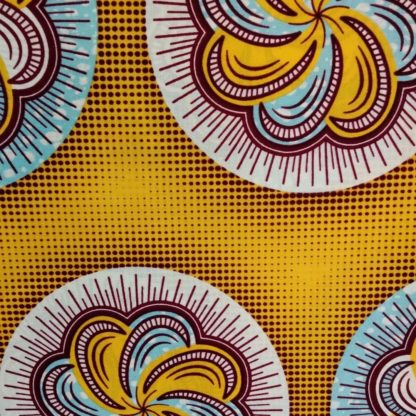 <span style="color: #ff6347; font-style: bold;">【売切】</span><br>048アフリカ布<br>◎オランダ直輸入<br>yellow