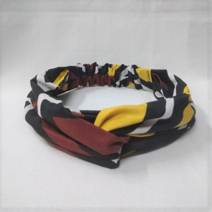 <span style="color: #ff6347; font-style: bold;">【売切】</span><br>171<br>アフリカ布の<br>ヘアバンド<br>イエロー＆ブラウン