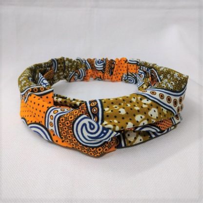 <span style="color: #ff6347; font-style: bold;">【売切】</span><br>169<br>アフリカ布の<br>ヘアバンド<br>オレンジ