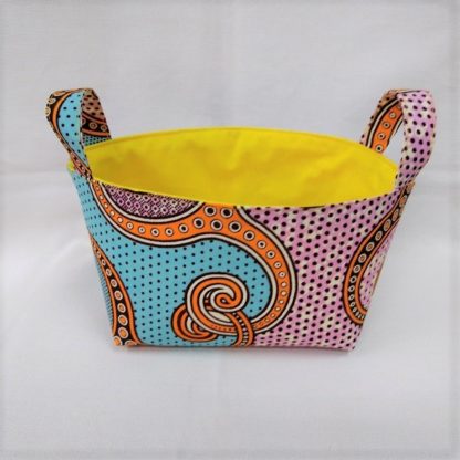 <span style="color: #ff6347; font-style: bold;">【売切】</span><br>113<br>アフリカ布で作った小物入れ（小）<br>ブルー＆パープル