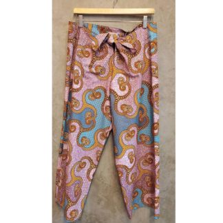 <span style="color: #ff6347; font-style: bold;">【売切】</span><br>042<br>アフリカ布の<br>パンツM<br>pink