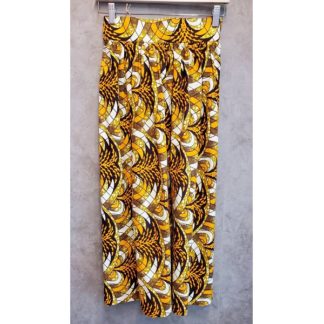 <span style="color: #ff6347; font-style: bold;">【売切】</span><br>051<br>アフリカ布の<br>スカート<br>brown