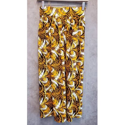 <span style="color: #ff6347; font-style: bold;">【売切】</span><br>051<br>アフリカ布の<br>スカート<br>brown