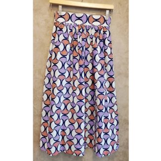 <span style="color: #ff6347; font-style: bold;">【売切】</span><br>054<br>アフリカ布の<br>スカート<br>purple&brown