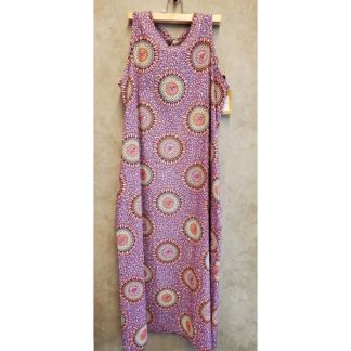 <span style="color: #ff6347; font-style: bold;">【売切】</span><br>046<br>アフリカ布の<br>ワンピースM<br>purple