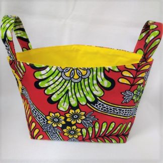 <span style="color: #ff6347; font-style: bold;">【売切】</span><br>111<br>アフリカ布で作った小物入れ(大)<br>レッドボタニカル