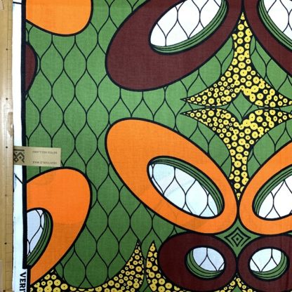 <span style="color: #ff6347; font-style: bold;">【売切】</span><br>103アフリカ布<br>◎オランダ直輸入<br>green