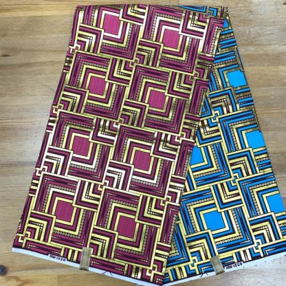 <span style="color: #ff6347; font-style: bold;">【売切】</span><br>101アフリカ布<br>◎オランダ直輸入<br>blue&red