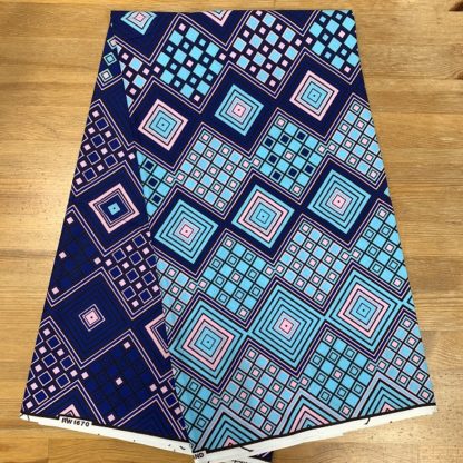 <span style="color: #ff6347; font-style: bold;">【売切】</span>019アフリカ布<br>◎オランダ直輸入<br>blue