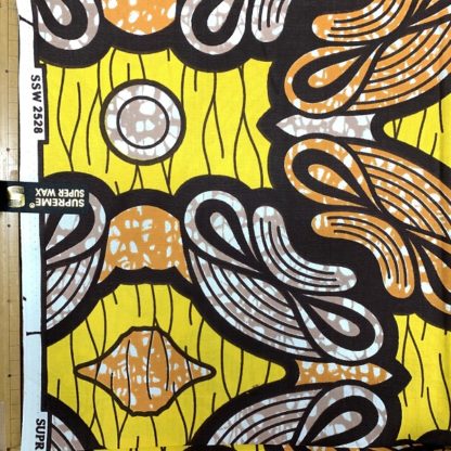 <span style="color: #ff6347; font-style: bold;">【売切】</span><br>106アフリカ布<br>◎オランダ直輸入<br>yellow