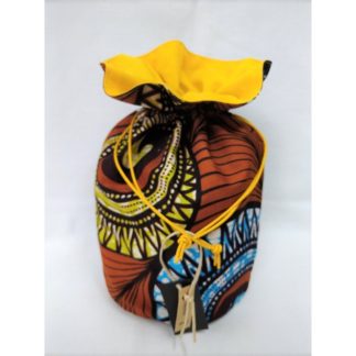 <span style="color: #ff6347; font-style: bold;">【売切】</span><br>028<br>ハネ付き丸底巾着<br>ブラウン