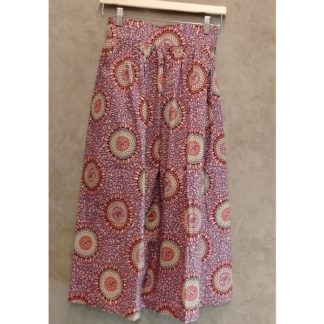 <span style="color: #ff6347; font-style: bold;">【売切】</span><br>035<br>アフリカ布の<br>スカート<br>pink