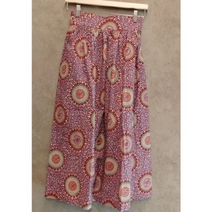 <span style="color: #ff6347; font-style: bold;">【売切】</span><br>035<br>アフリカ布の<br>スカート<br>pink