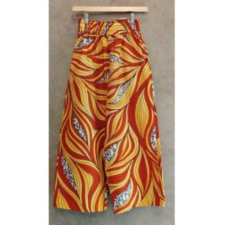 <span style="color: #ff6347; font-style: bold;">【売切】</span><br>036<br>アフリカ布の<br>ストレートパンツ<br>orange