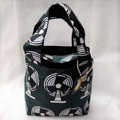 <span style="color: #ff6347; font-style: bold;">【売切】</span><br>050アフリカ布のトートバッグ<br>小<br>ファン - 画像 (2)