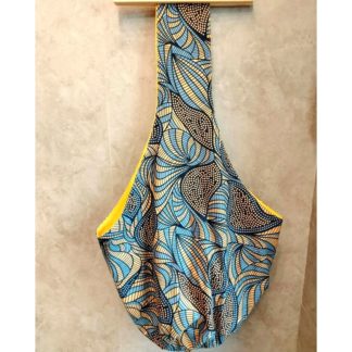 <span style="color: #ff6347; font-style: bold;">【売切】</span><br>008<br>アフリカ布の<br>斜めがけバッグ<br>ライトブルー