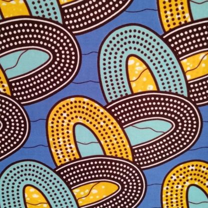 <span style="color: #ff6347; font-style: bold;">【売切】</span><br>125アフリカ布<br>◎オランダ直輸入<br>blue&orange