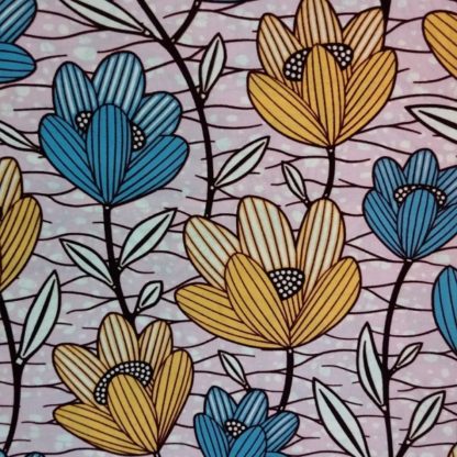 <span style="color: #ff6347; font-style: bold;">【売切】</span><br>119アフリカ布<br>◎オランダ直輸入<br>orange_flower