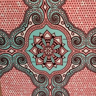 <span style="color: #ff6347; font-style: bold;">【売切】</span><br>121アフリカ布<br>◎オランダ直輸入<br>pink