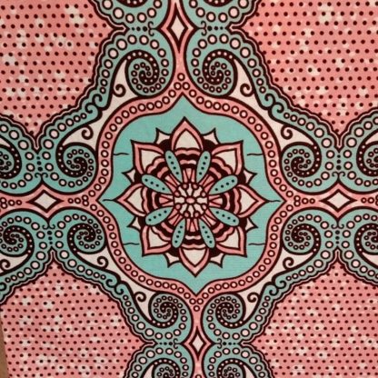 <span style="color: #ff6347; font-style: bold;">【売切】</span><br>121アフリカ布<br>◎オランダ直輸入<br>pink