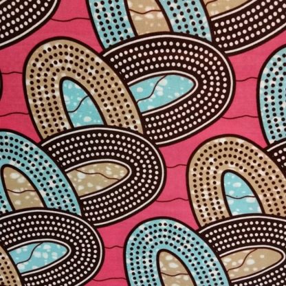 <span style="color: #ff6347; font-style: bold;">【売切】</span><br>124アフリカ布<br>◎オランダ直輸入<br>pink