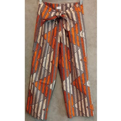 <span style="color: #ff6347; font-style: bold;">【売切】</span><br>029<br>アフリカ布の<br>パンツM<br>orange